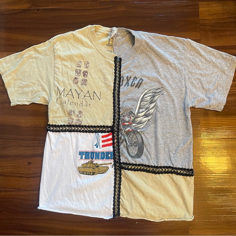 LF Furst of a Kind Patchwork Link Tee OS